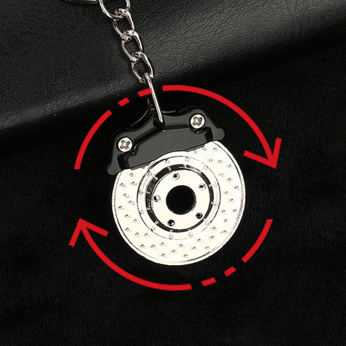 Rotating Brake Disc Shape Fidgit Keychain